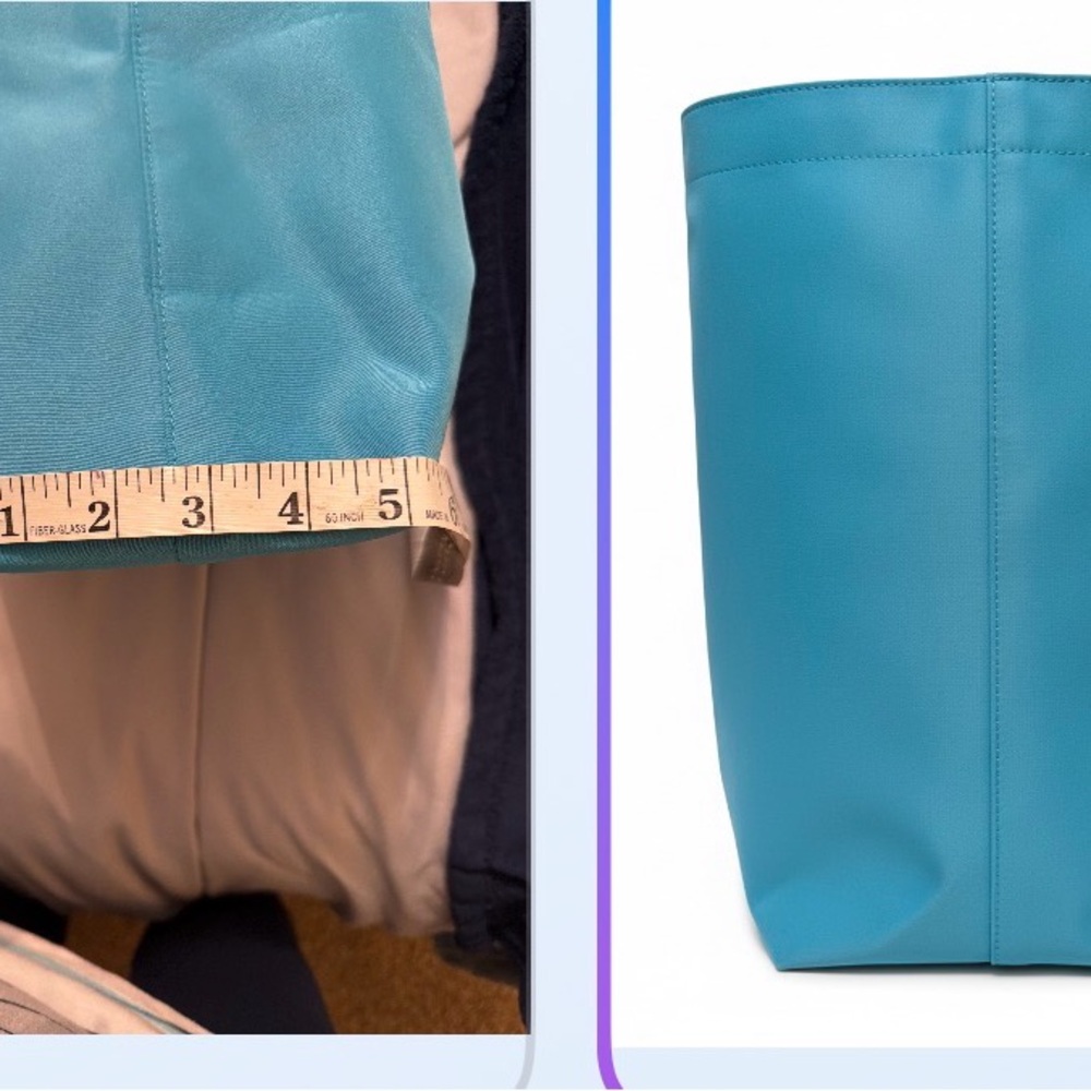 Blue and Green Women's Tote Bag - Picture 5 of 6